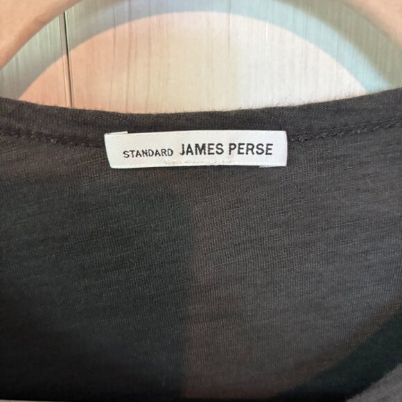 James Perse Long Sleeve Crew Neck Tee, Grey Tie Dye, Size Medium - Picture 4 of 4